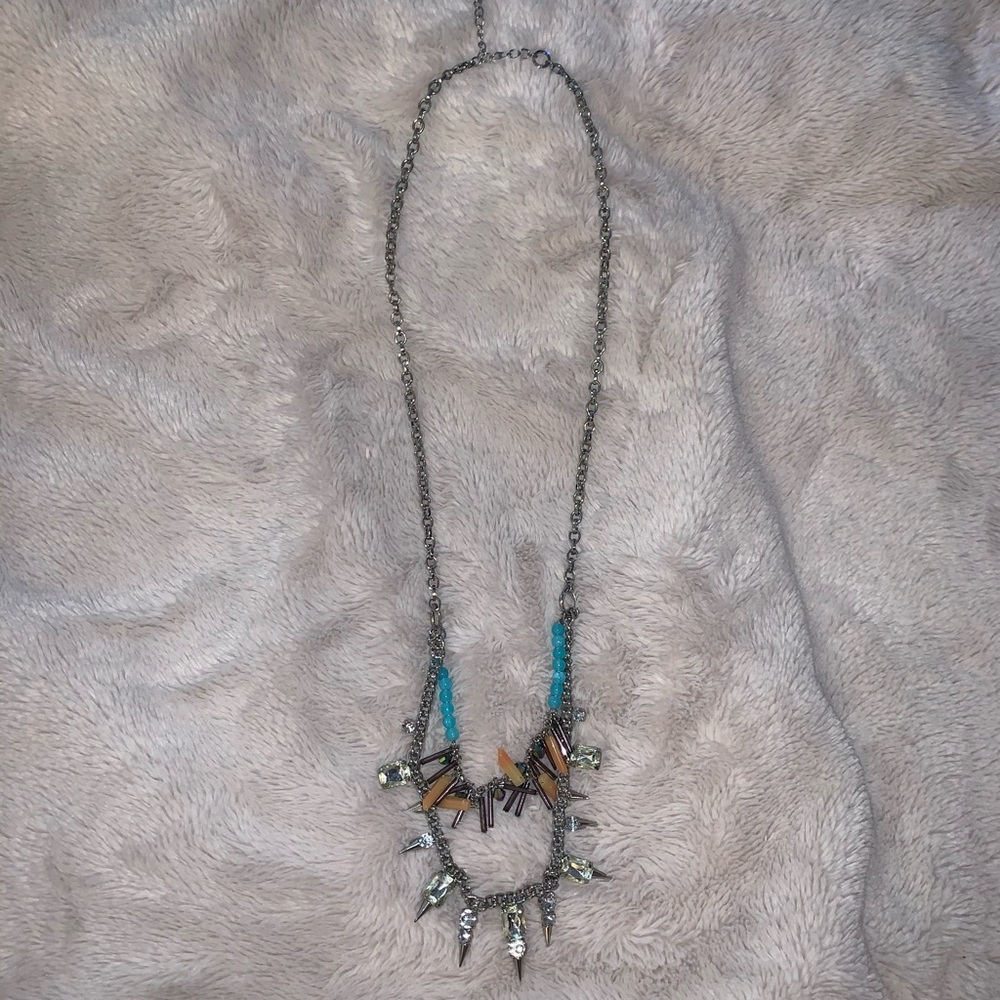 Long Necklace with fun Beads and Gems